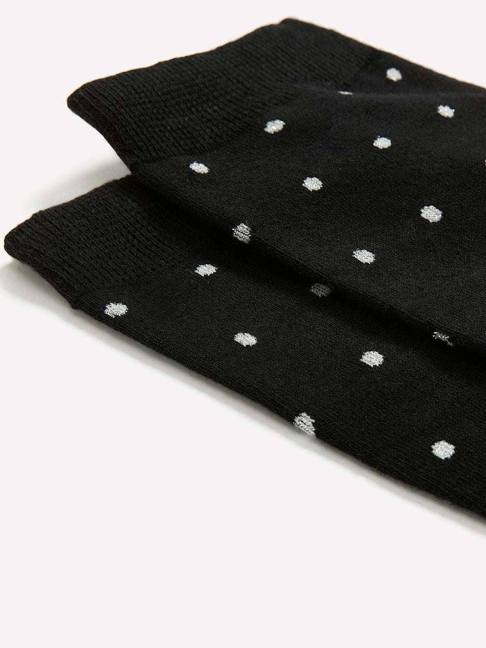 Dotted Crew Socks with Metallic Fibres rw&co Limited Time Discount