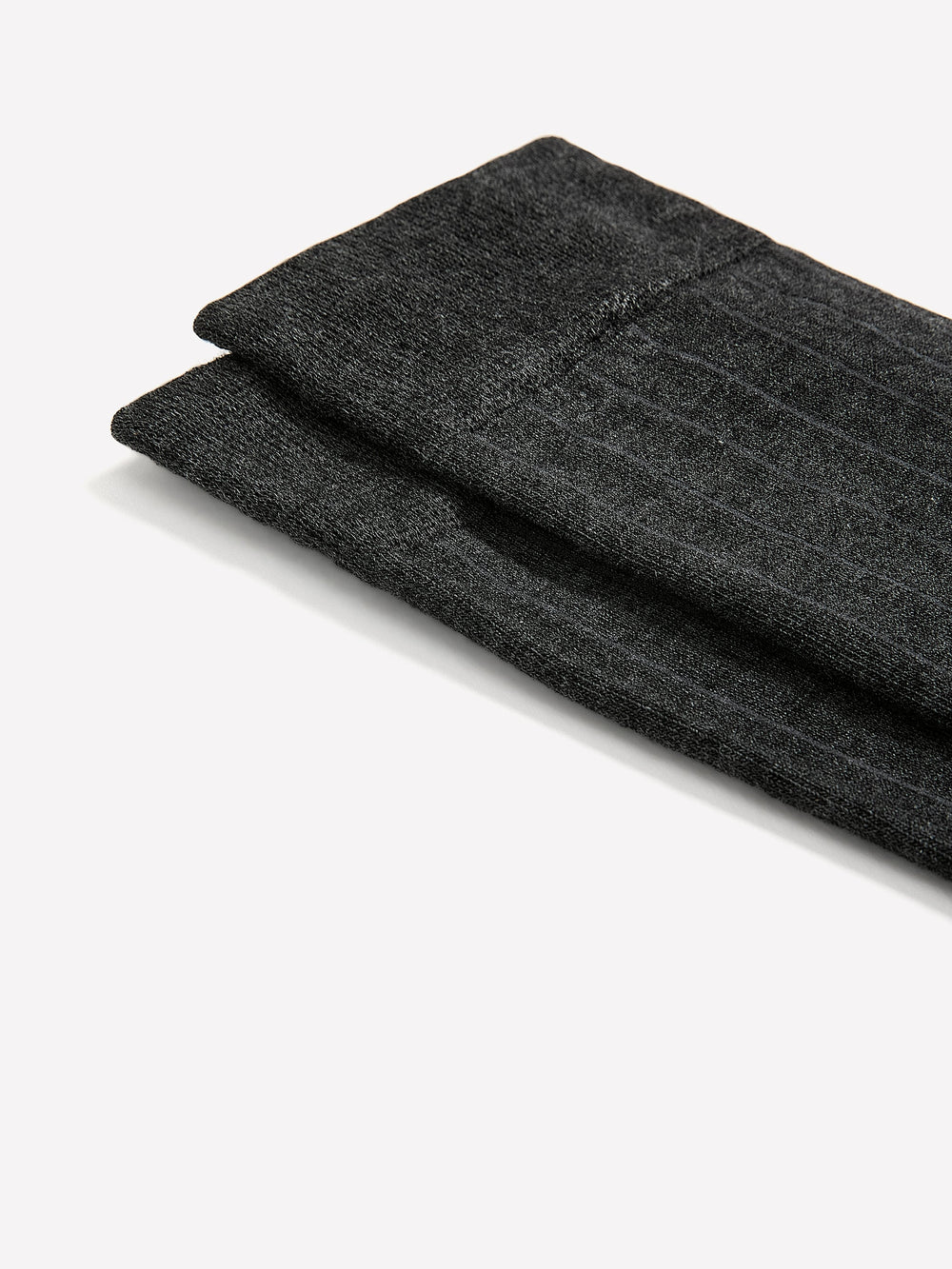 Grey Dress Socks with Striped Pattern rw&co On Sale