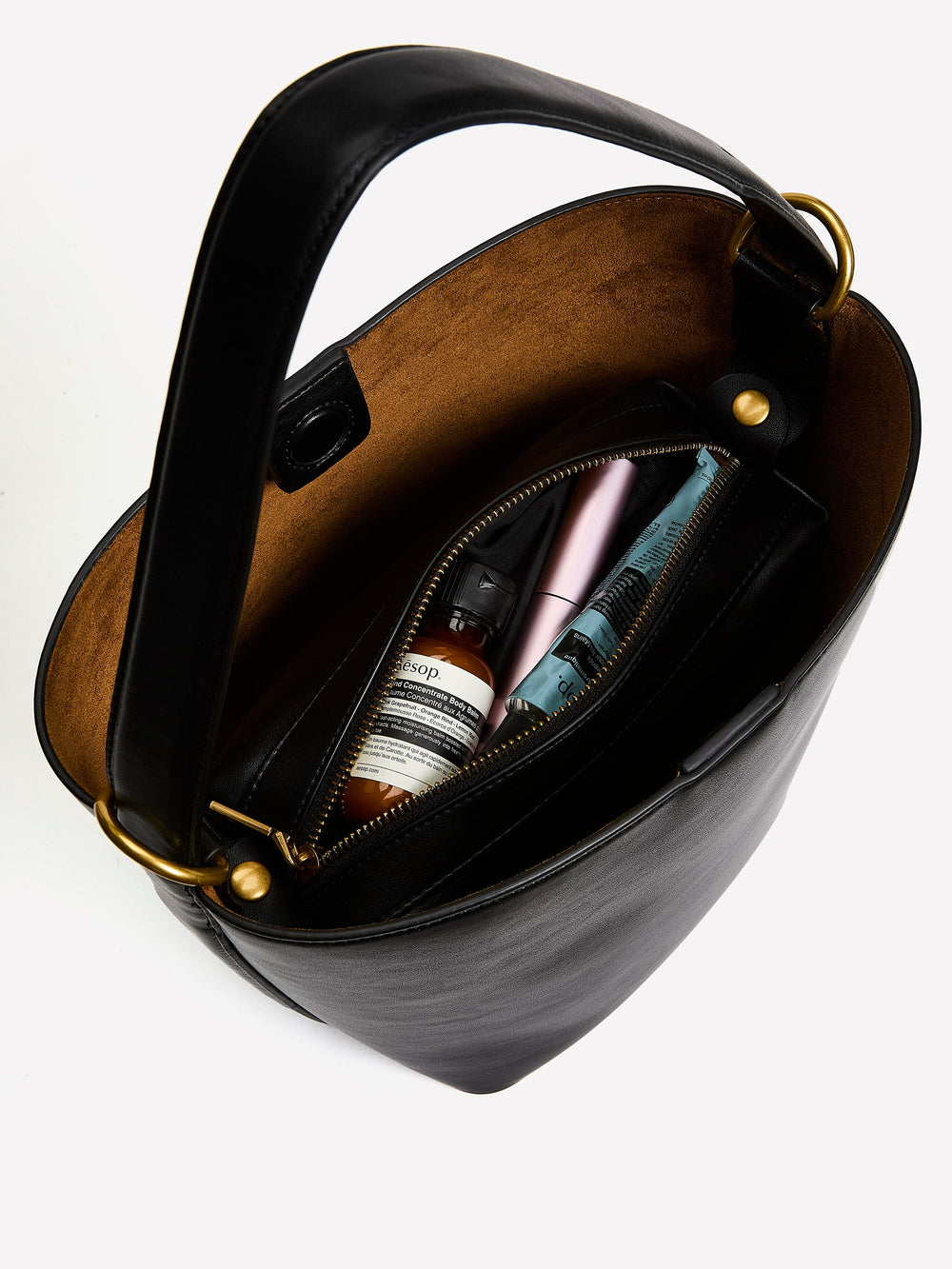 Faux Leather Bucket Bag rw&co Limited Time Discount