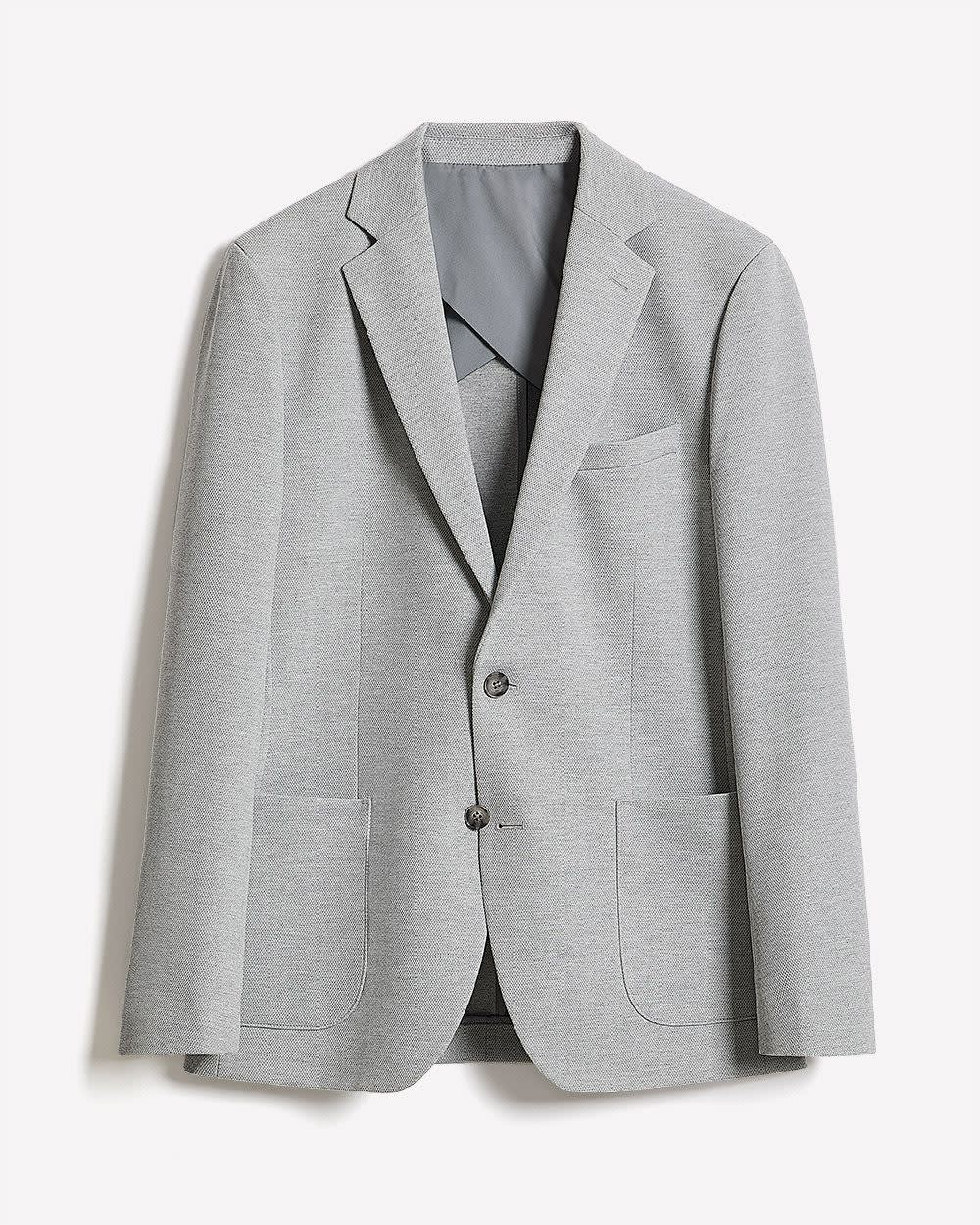 Slim Fit Knit Blazer rw&co Limited Time Discount