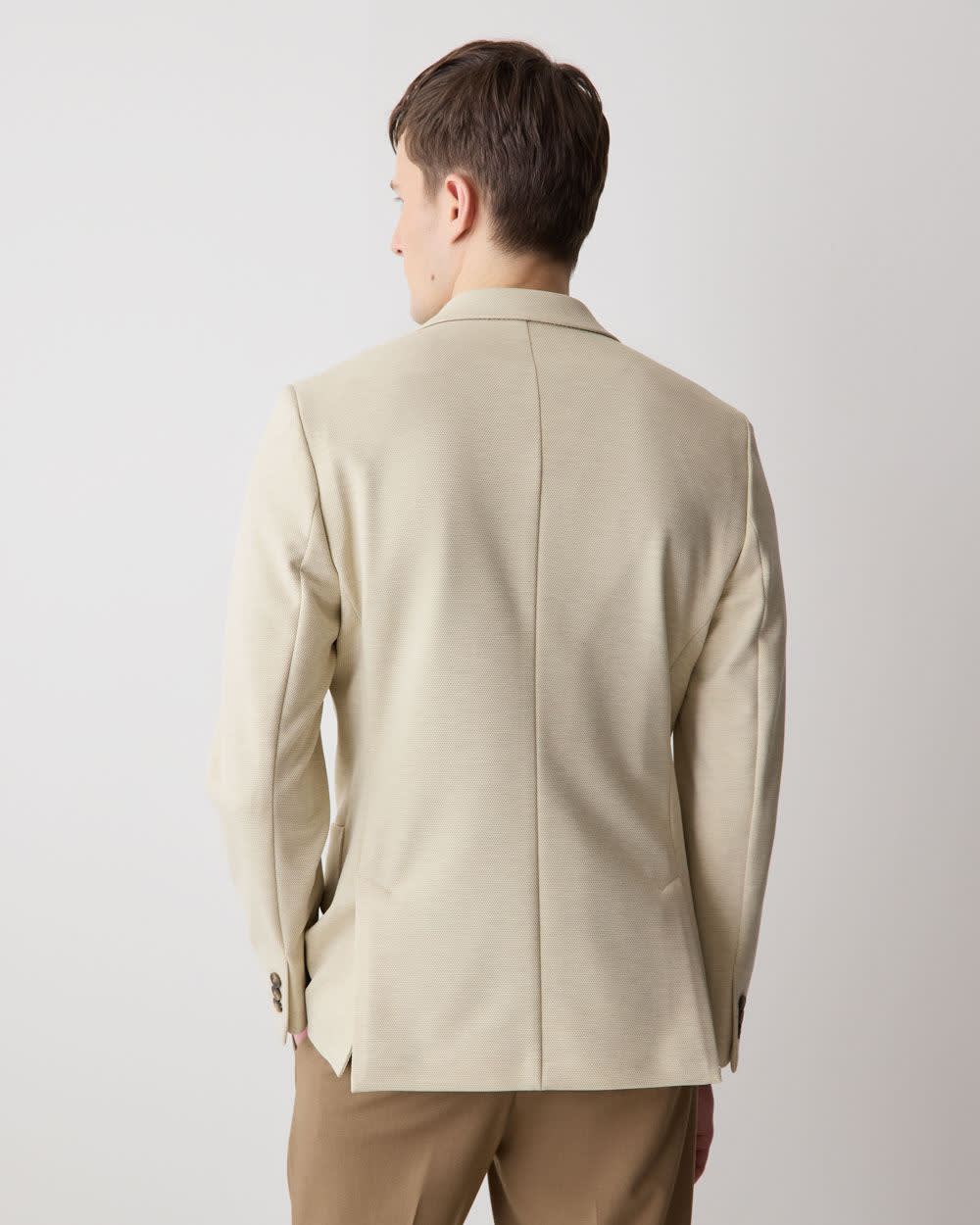 Slim Fit Knit Blazer rw&co Limited Time Discount