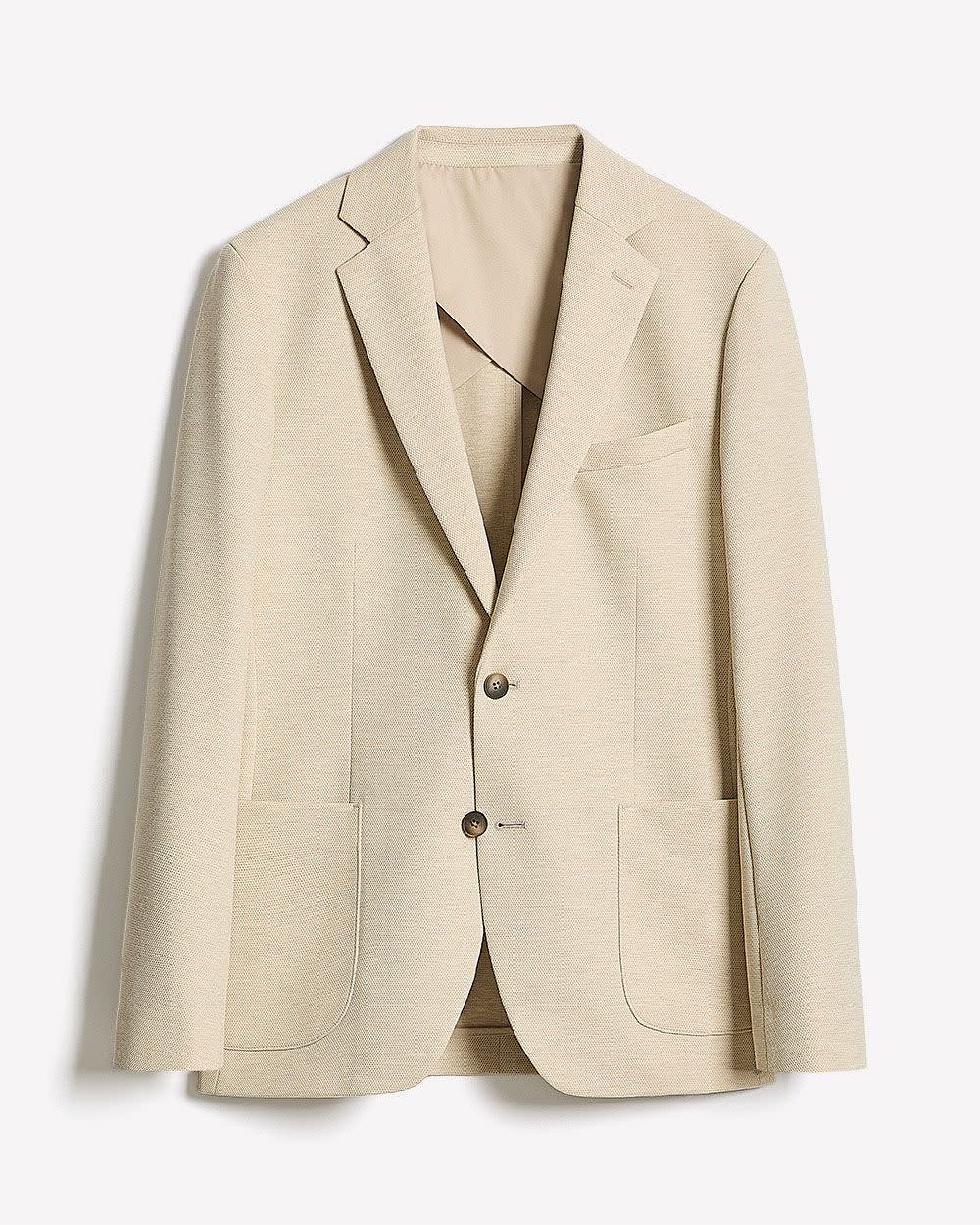 Slim Fit Knit Blazer rw&co Limited Time Discount