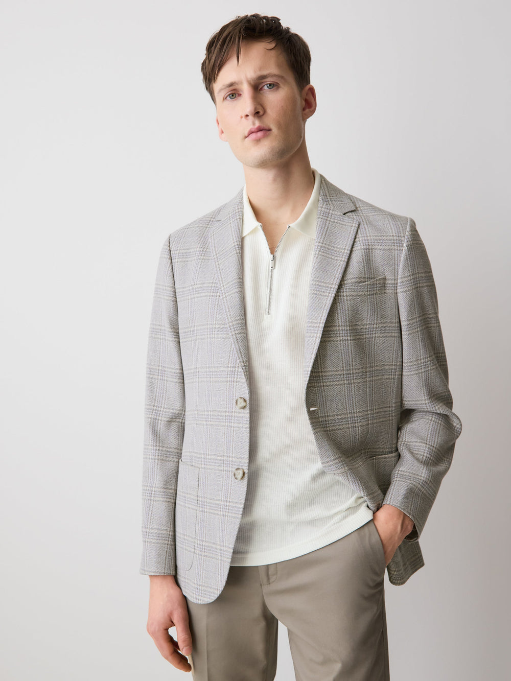Slim Fit Plaid Blazer rw&co Exclusive Sale Price