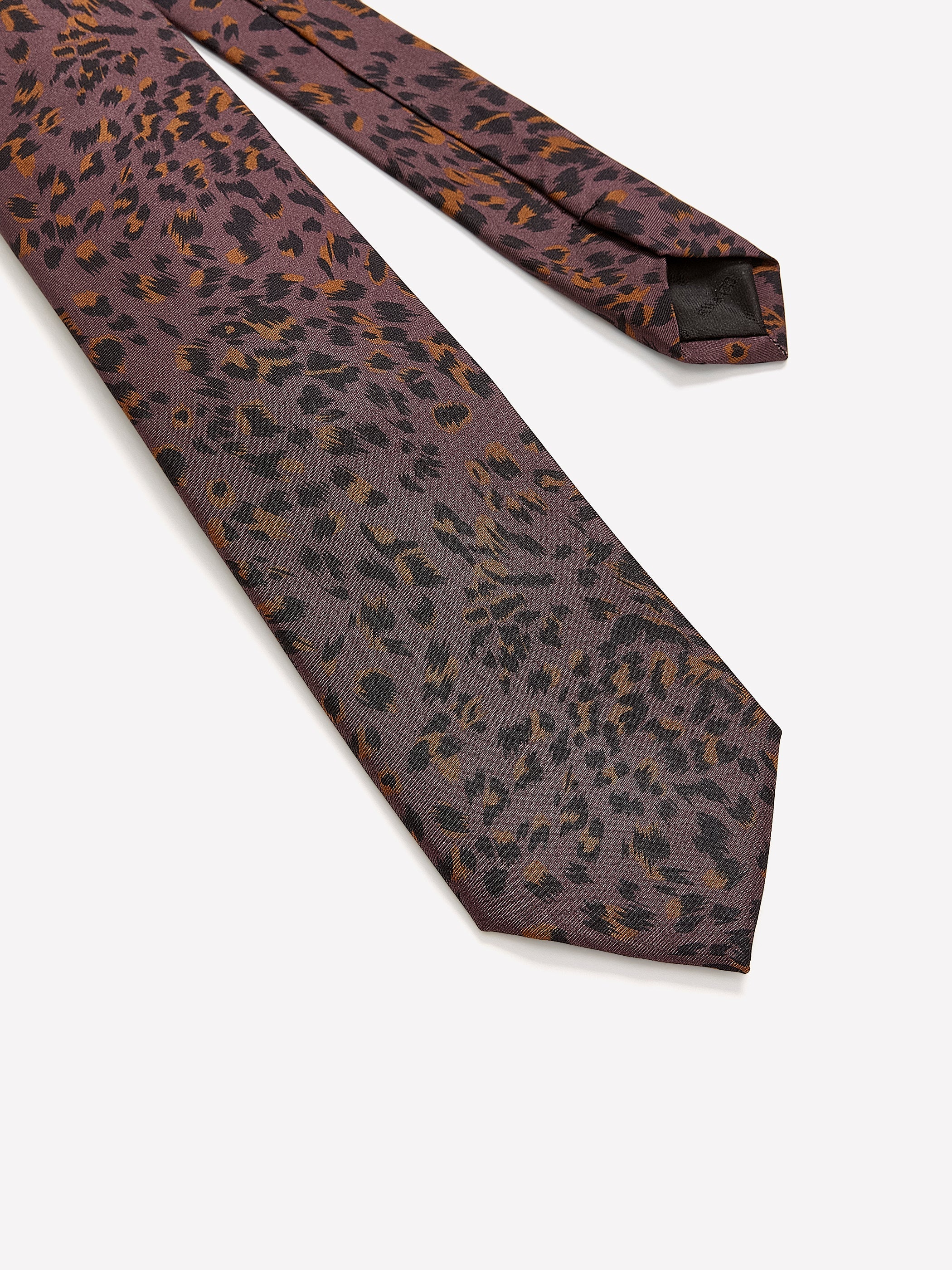 Regular Tie with Leopard Print rw&co Exclusive Sale Price