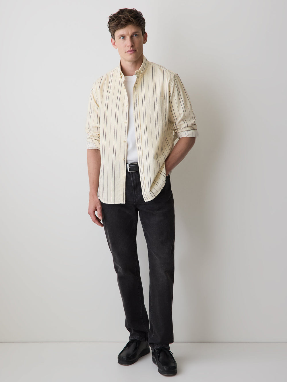 Striped Long-Sleeve Shirt rw&co On Sale