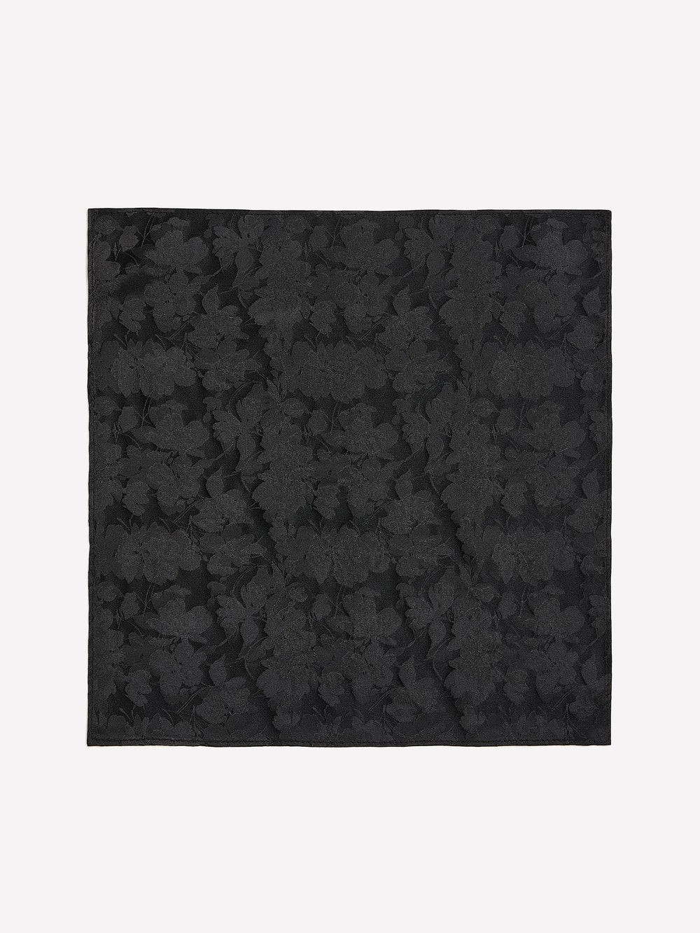 Black Handkerchief with Tonal Floral Pattern rw&co Special Promo Price