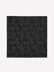Black Handkerchief with Tonal Floral Pattern rw&co Special Promo Price