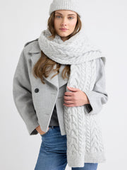 Cable-Knit Scarf rw&co Special Promo Price