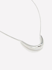 Short Necklace with Metal Pendant rw&co On Sale