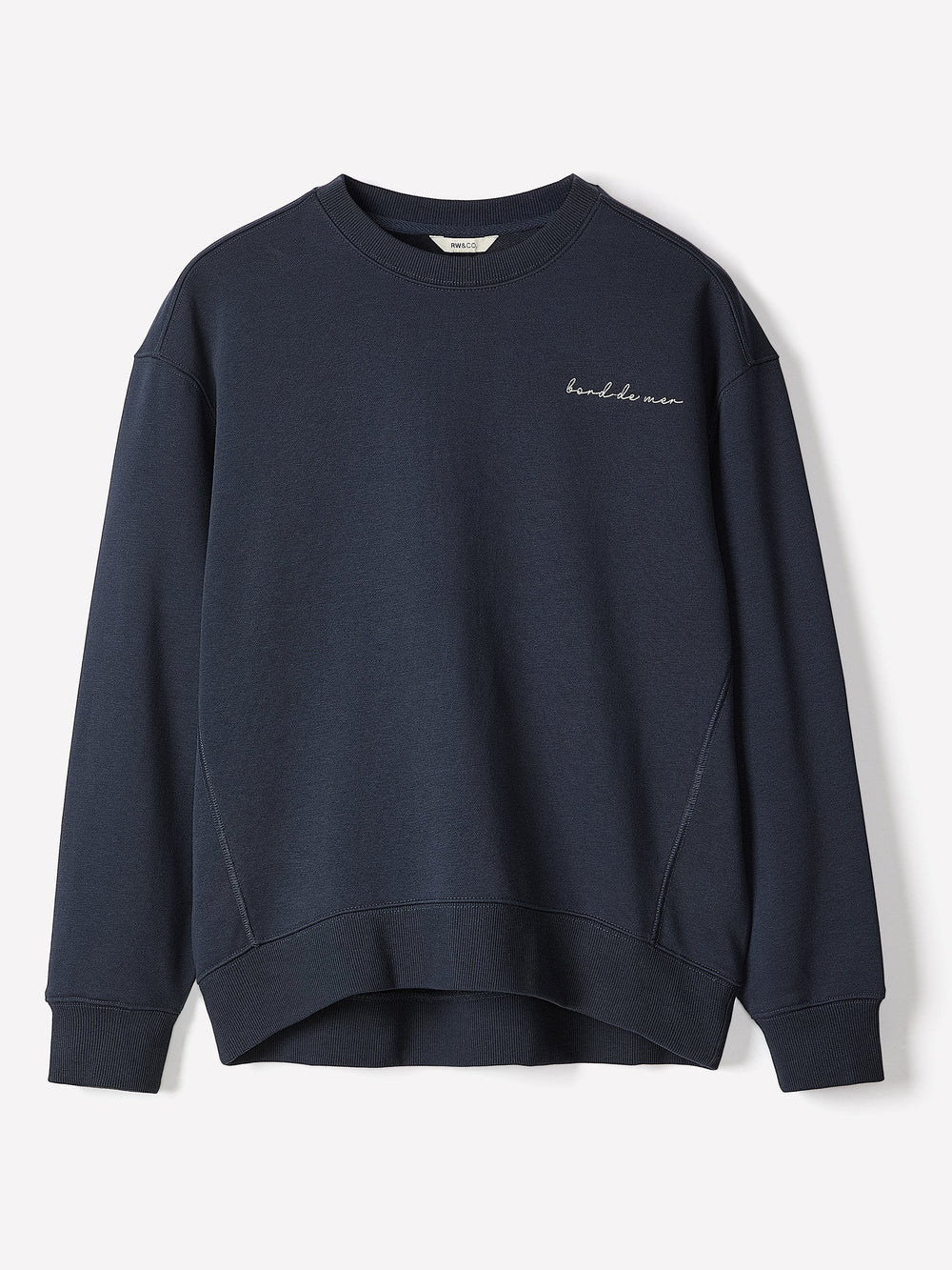 Long-Sleeve Crew-Neck French Terry Sweatshirt rw&co Exclusive Sale Price