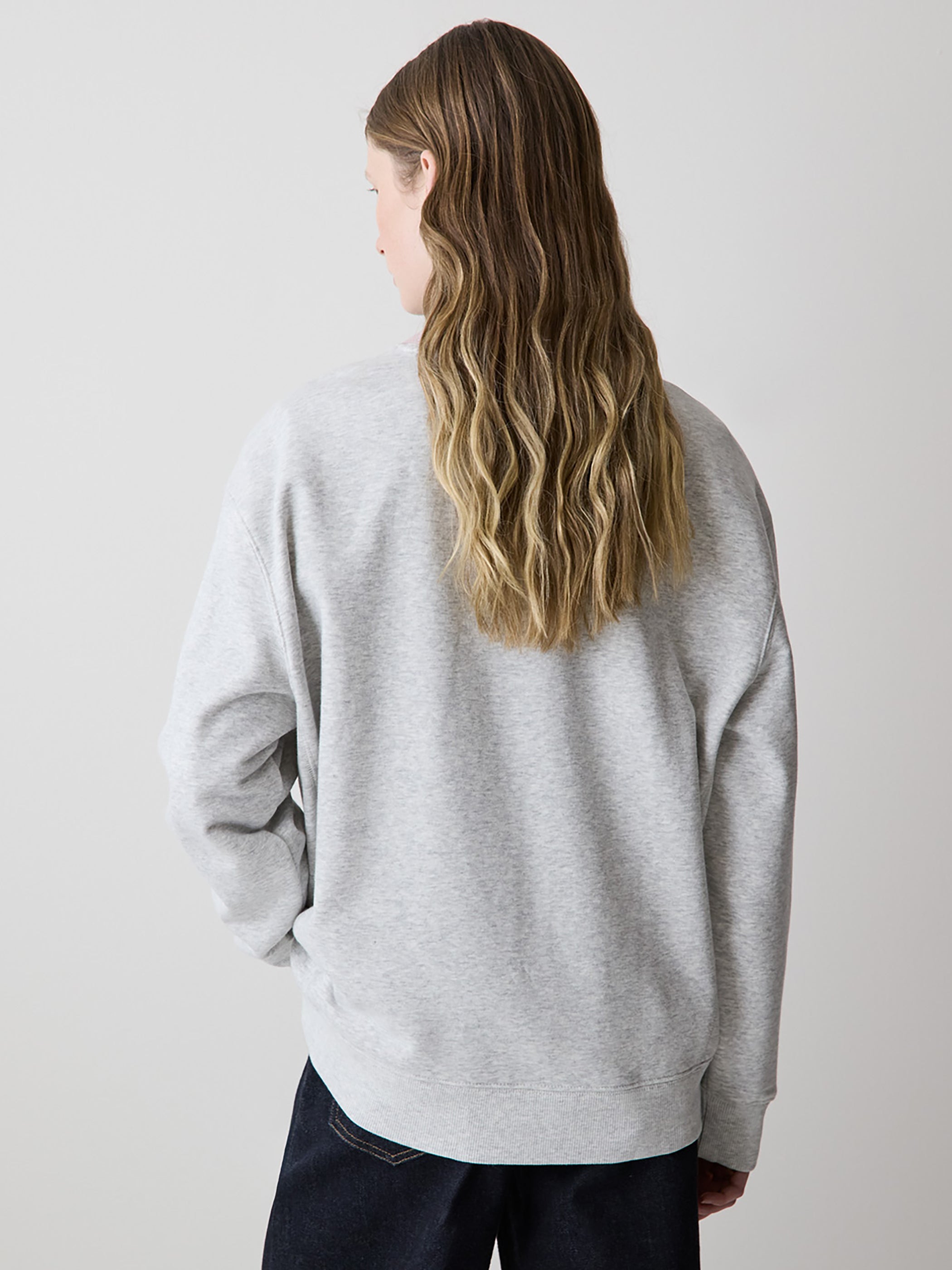 Long-Sleeve Crew-Neck French Terry Sweatshirt rw&co Exclusive Sale Price