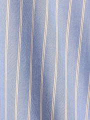 Striped Buttoned-Down Cotton Blouse rw&co Limited Time Discount