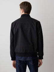 Black Twill Bomber Jacket rw&co On Sale