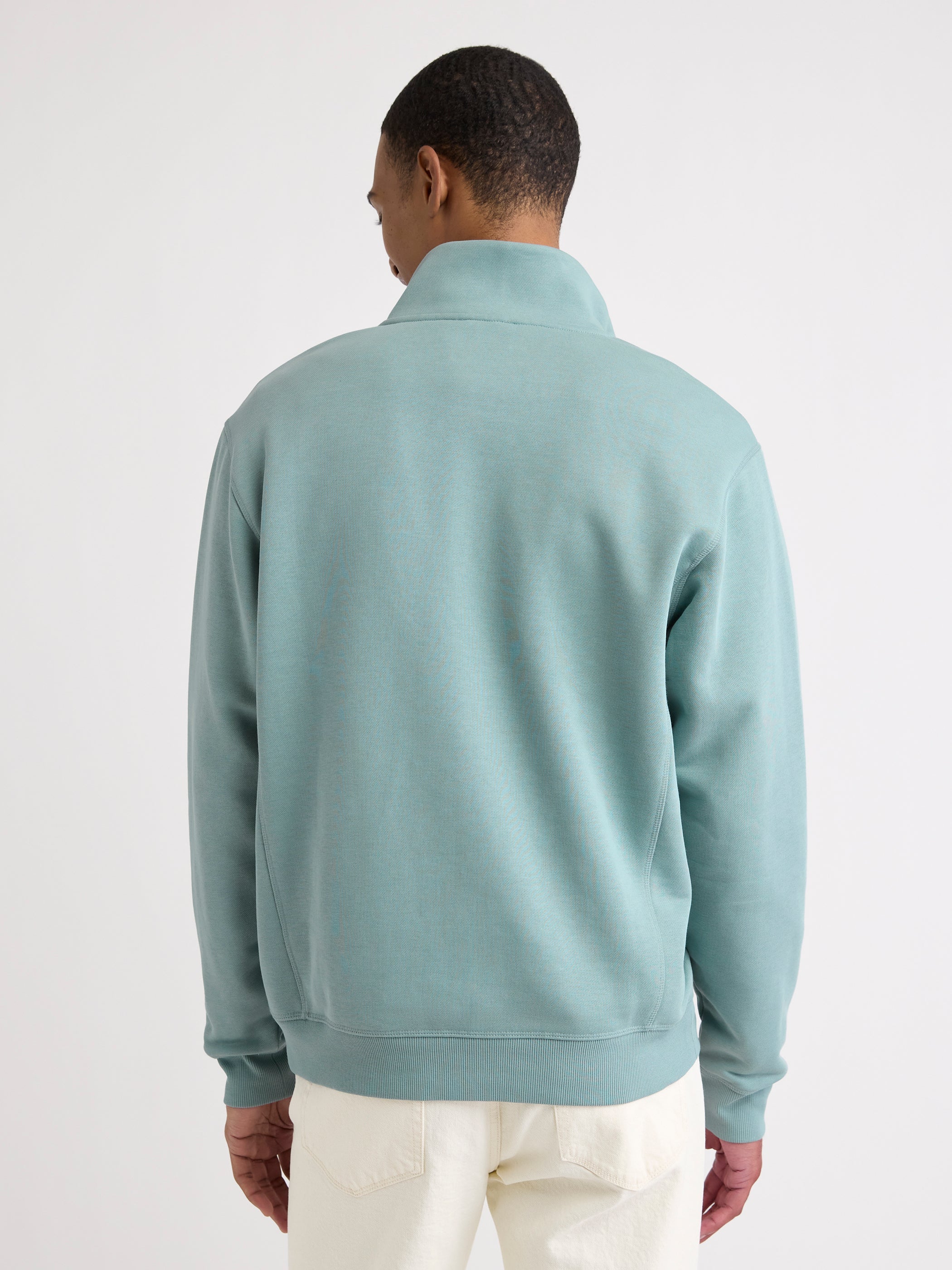 Long-Sleeve Quarter-Zip Mock-Neck Sweater rw&co Special Promo Price