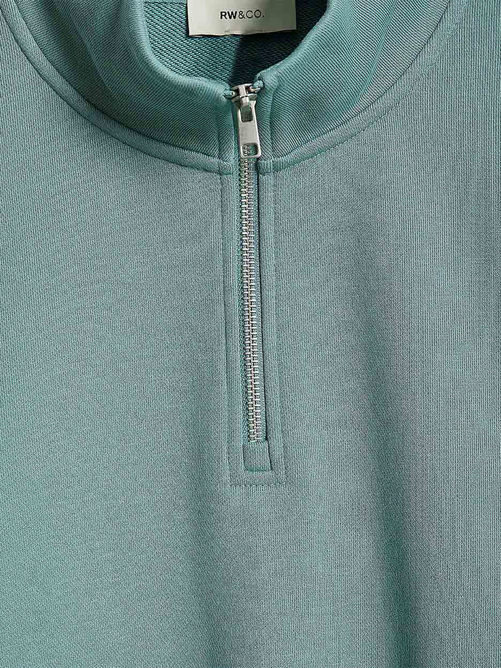 Long-Sleeve Quarter-Zip Mock-Neck Sweater rw&co Special Promo Price