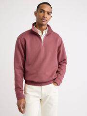 Long-Sleeve Quarter-Zip Mock-Neck Sweater rw&co Special Promo Price