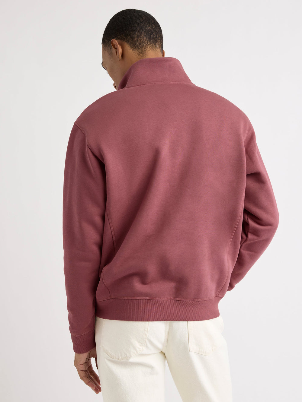 Long-Sleeve Quarter-Zip Mock-Neck Sweater rw&co Special Promo Price