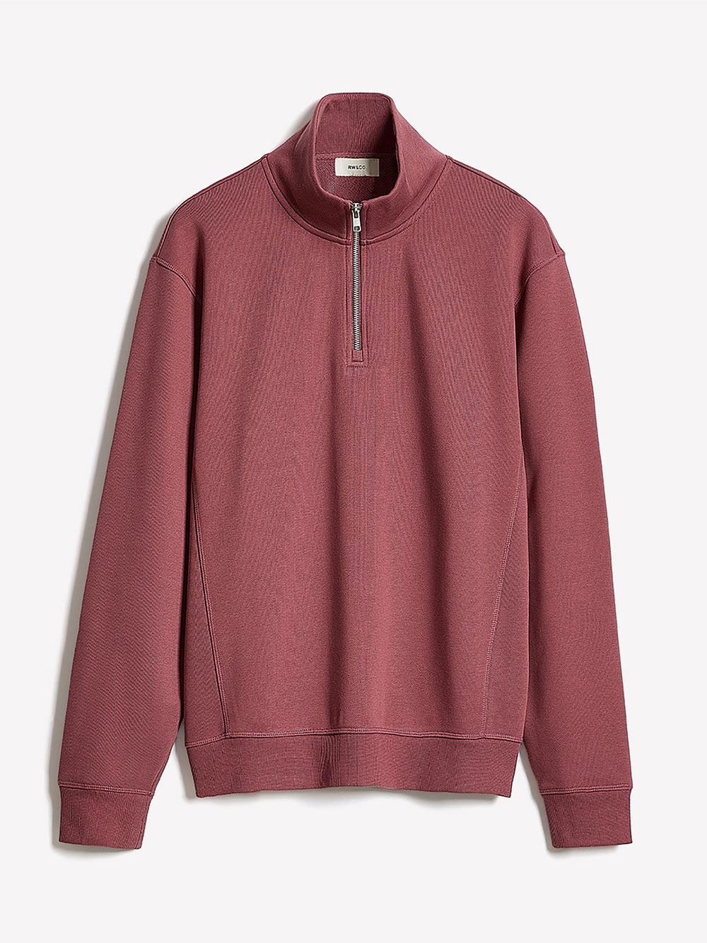 Long-Sleeve Quarter-Zip Mock-Neck Sweater rw&co Special Promo Price