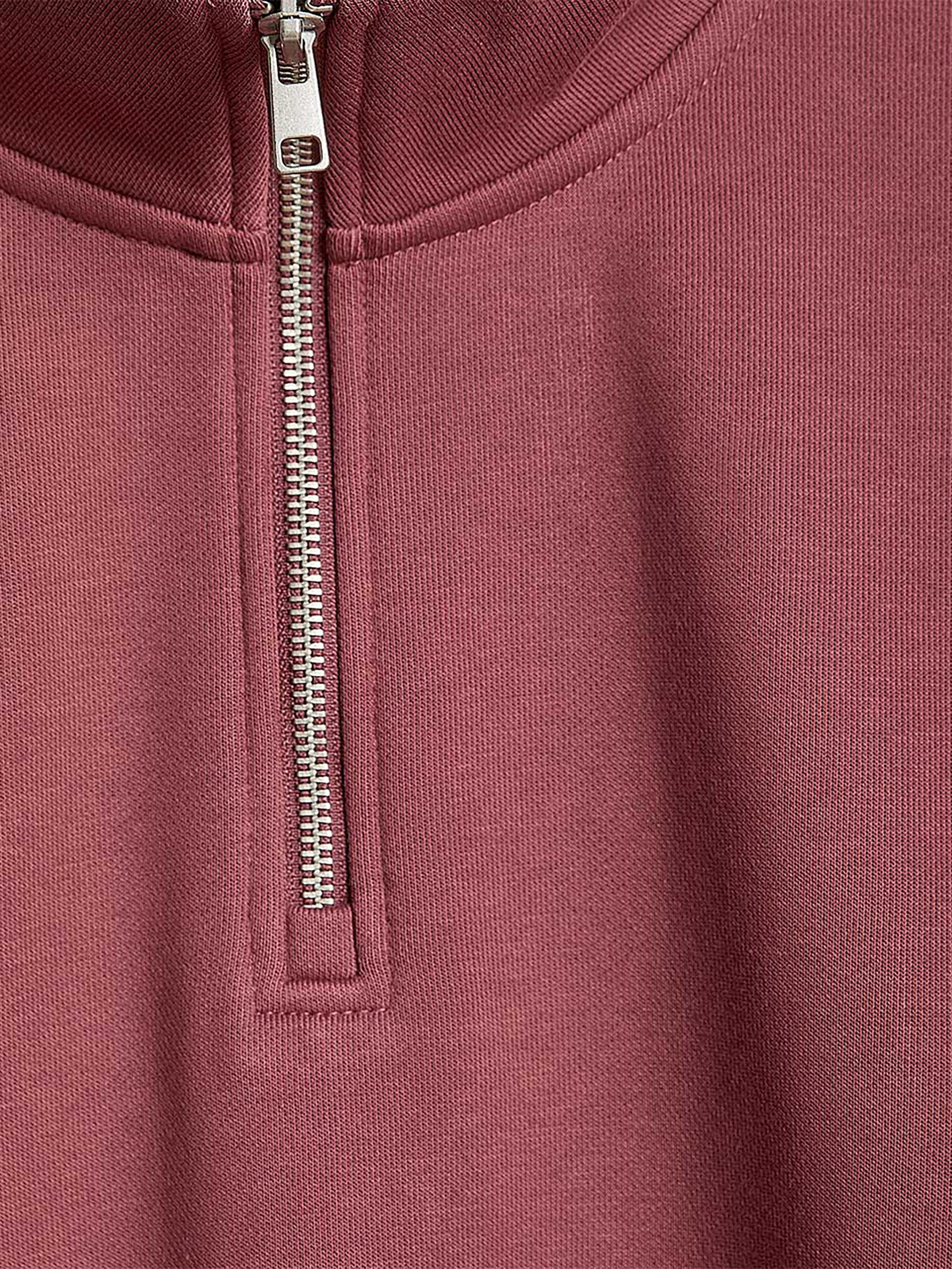 Long-Sleeve Quarter-Zip Mock-Neck Sweater rw&co Special Promo Price