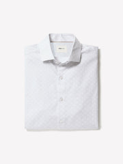 Tailored Fit Dress Shirt with Micro Geo Print rw&co On Sale