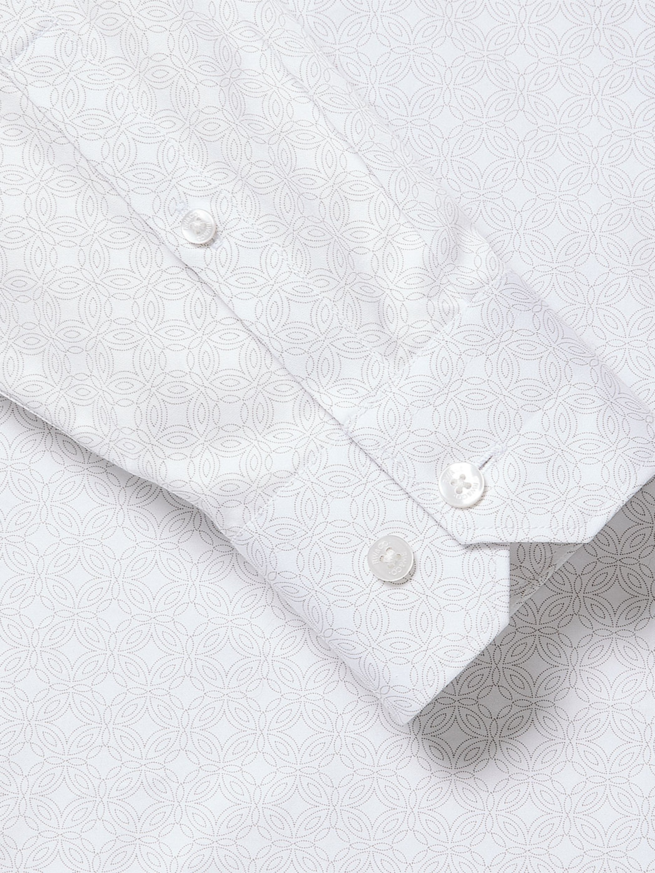 Tailored Fit Dress Shirt with Micro Geo Print rw&co On Sale