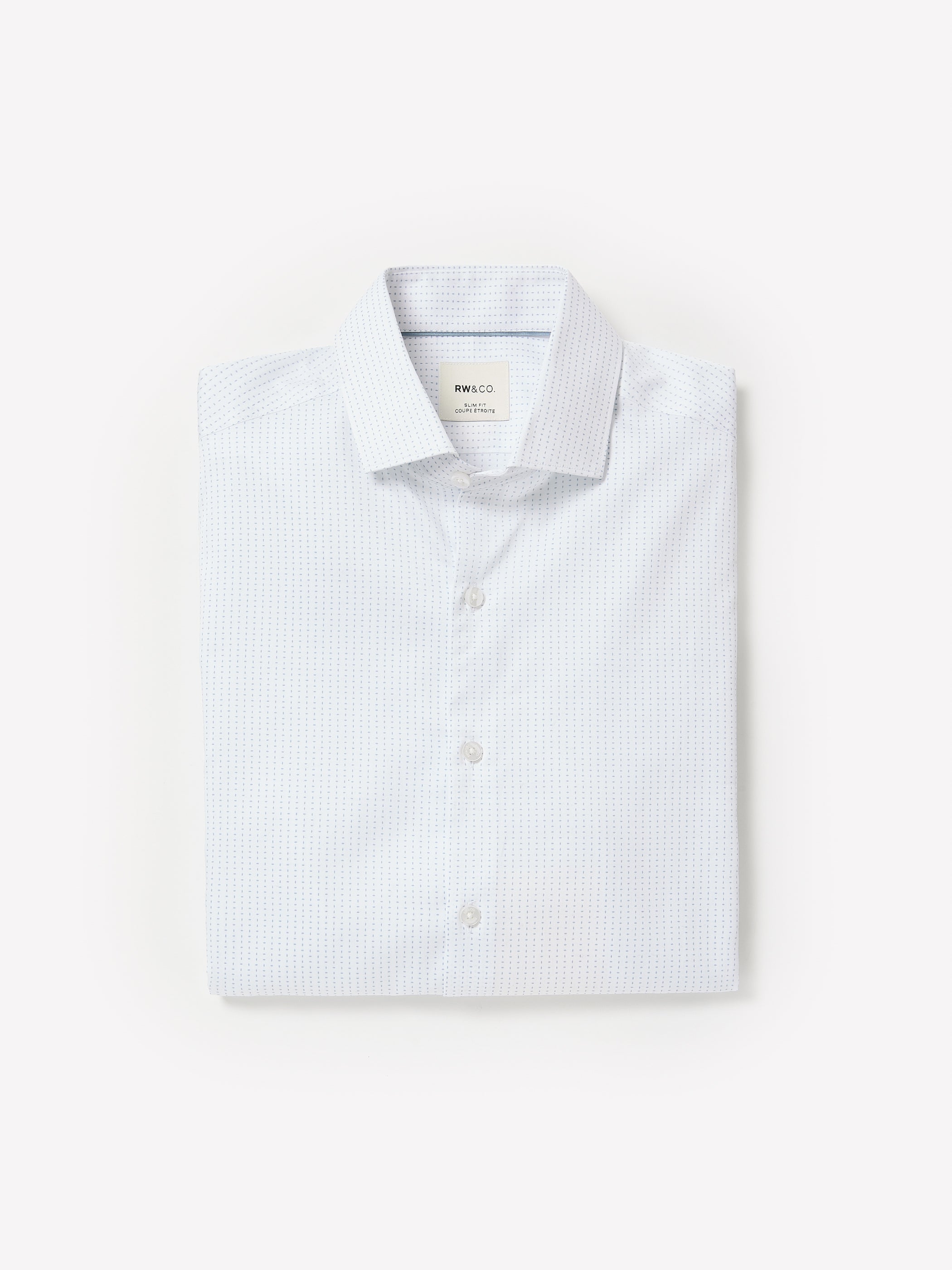 Slim-Fit Dress Shirt with Micro Dots rw&co Special Promo Price