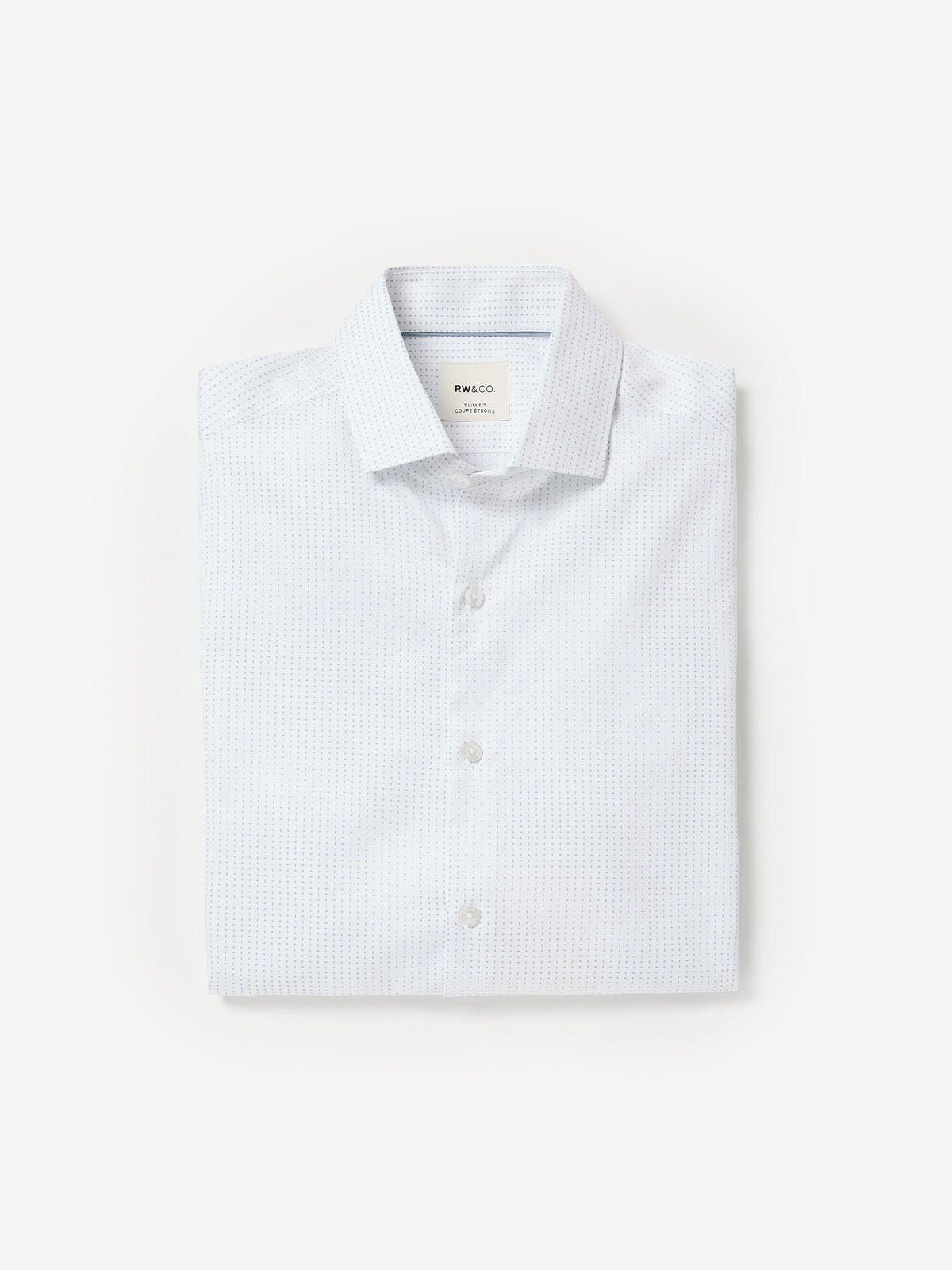 Slim-Fit Dress Shirt with Micro Dots rw&co Special Promo Price