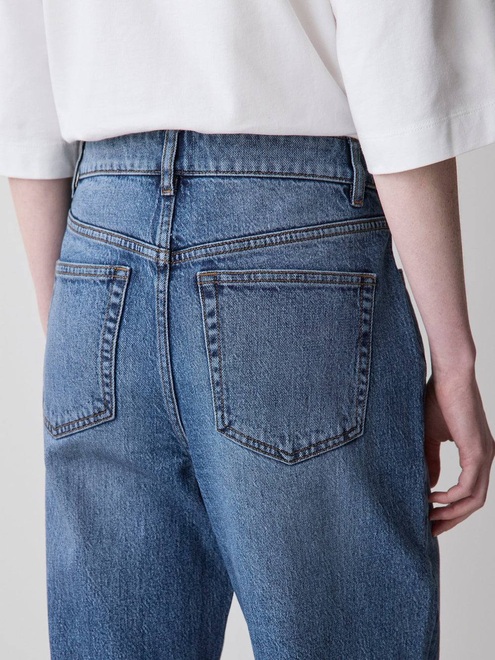 Cropped Straight-Leg Jeans rw&co Limited Time Discount