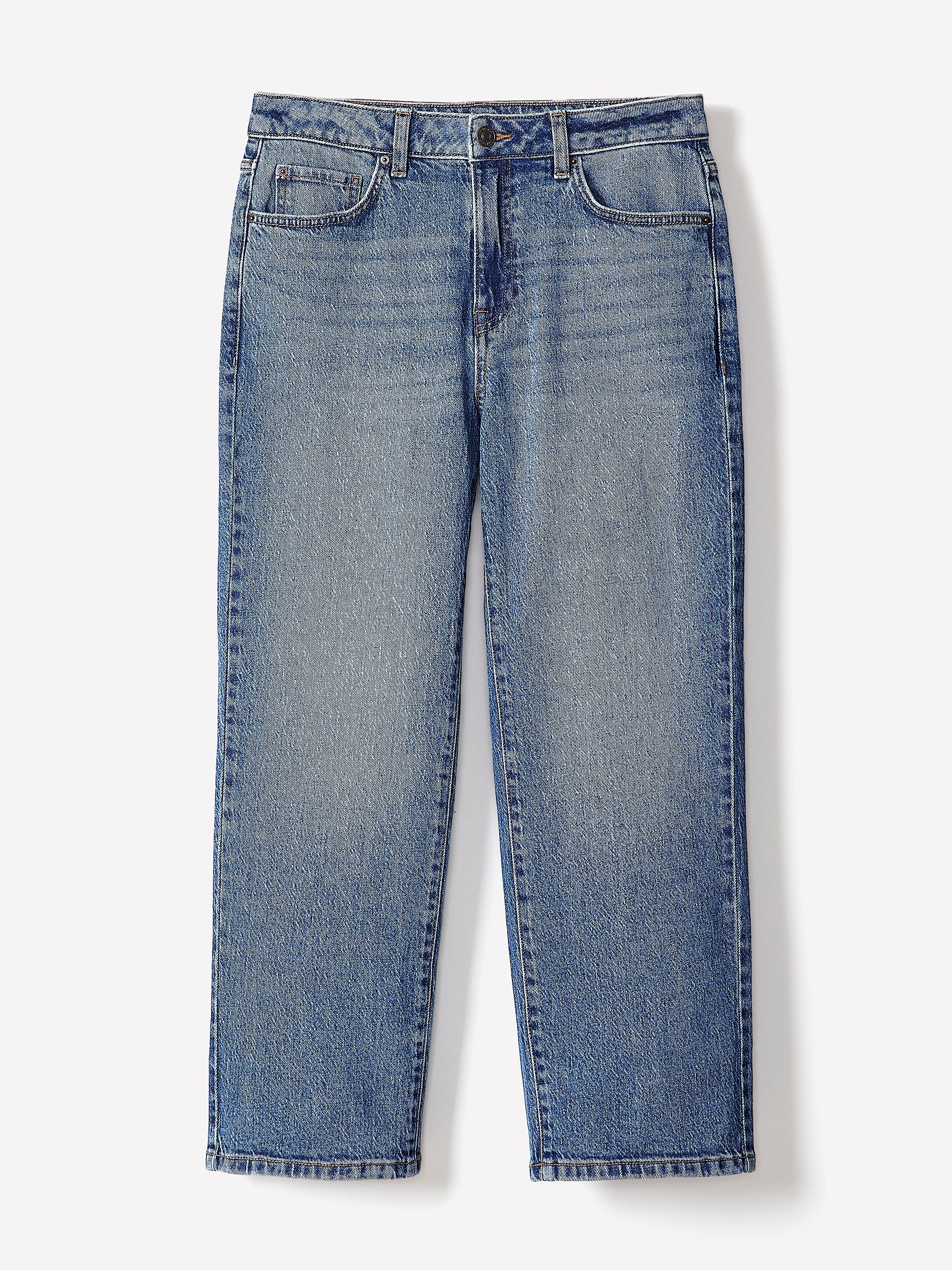 Cropped Straight-Leg Jeans rw&co Limited Time Discount