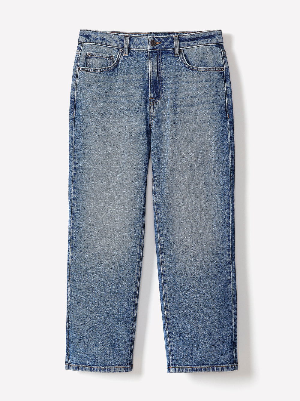 Cropped Straight-Leg Jeans rw&co Limited Time Discount