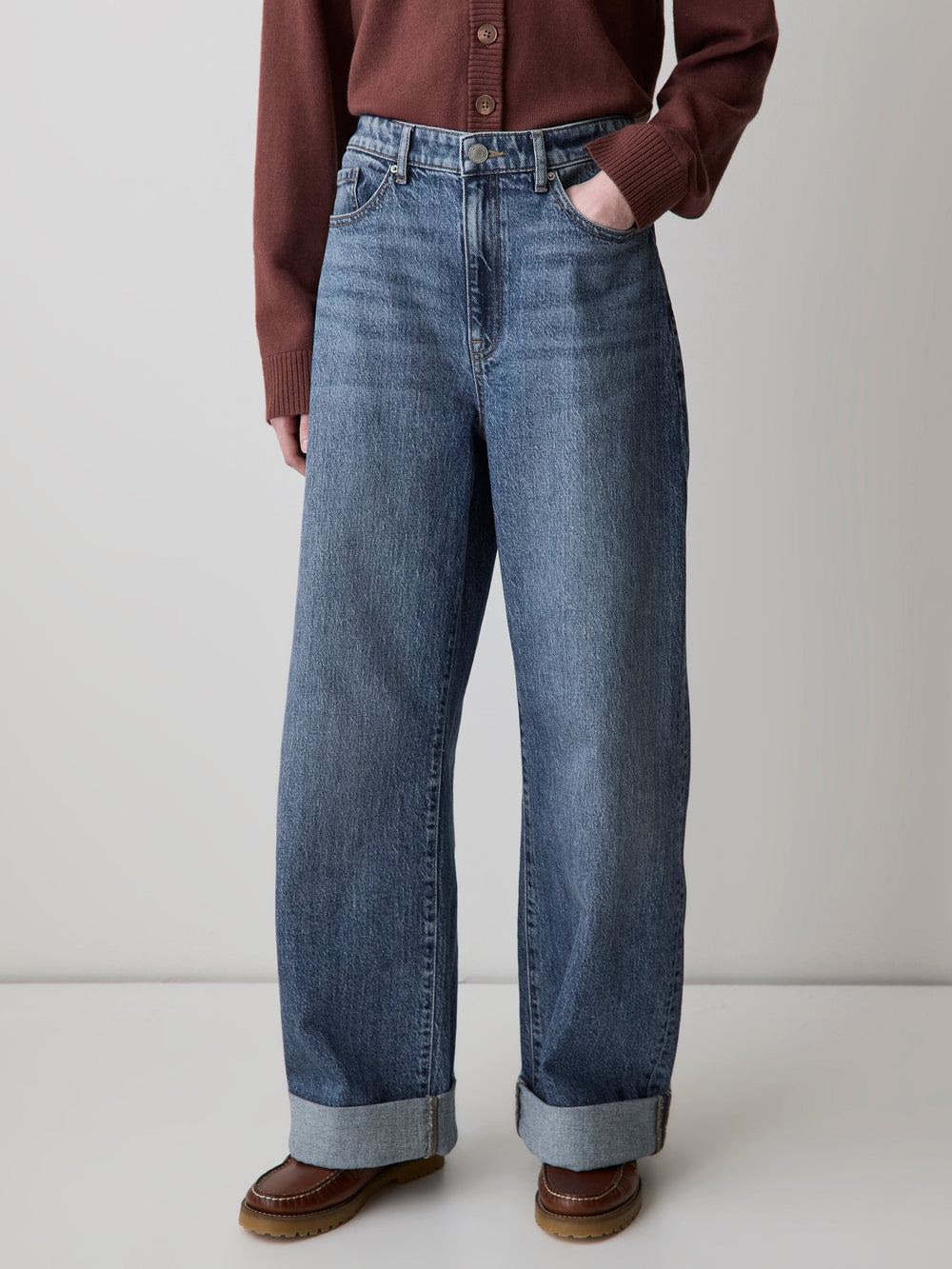 Slouchy Mid-Rise Jeans rw&co Special Offer