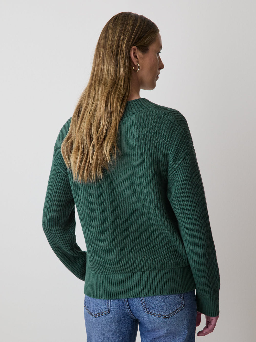 Long-Sleeve V-Neck Sweater rw&co On Sale