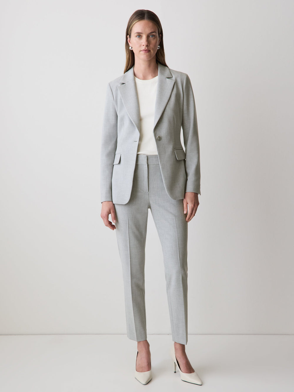One-Button Fitted Blazer rw&co On Sale