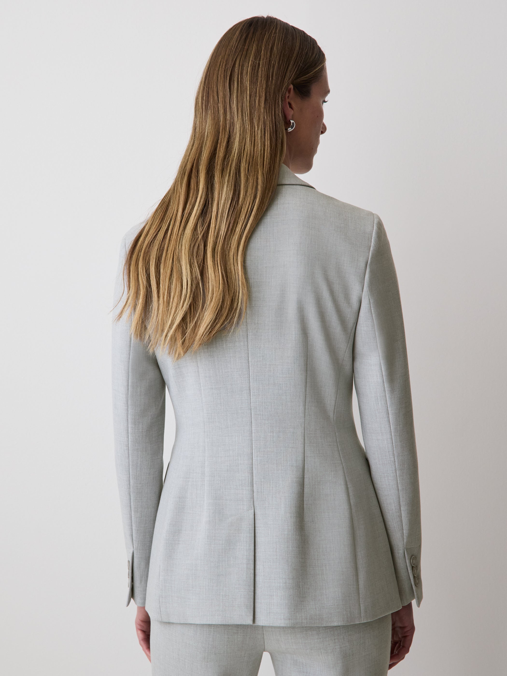 One-Button Fitted Blazer rw&co On Sale
