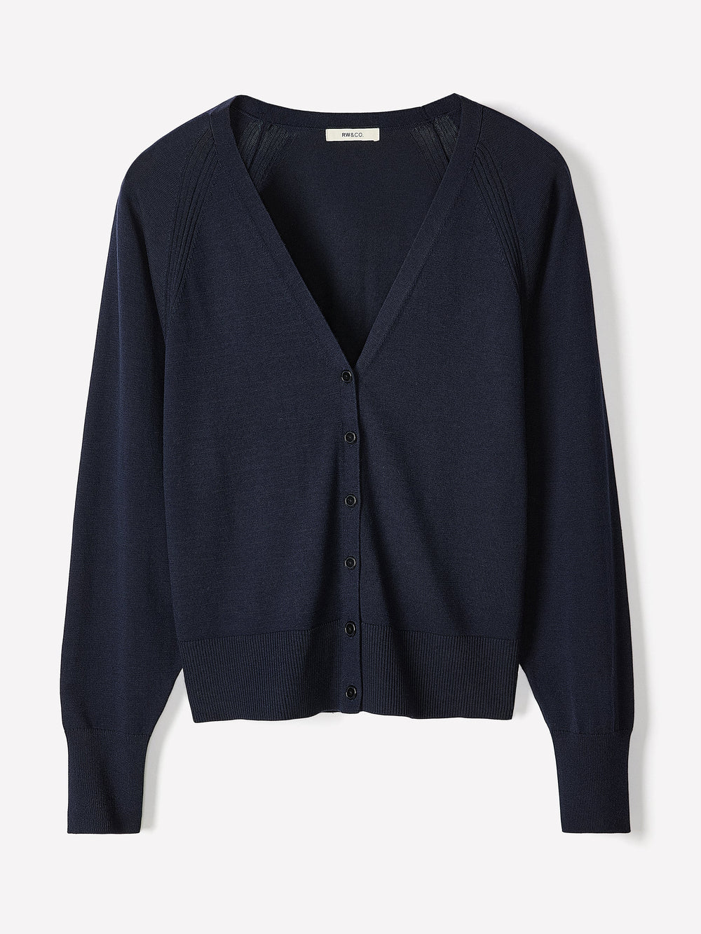 Long-Sleeve V-Neck Cardigan rw&co Special Offer