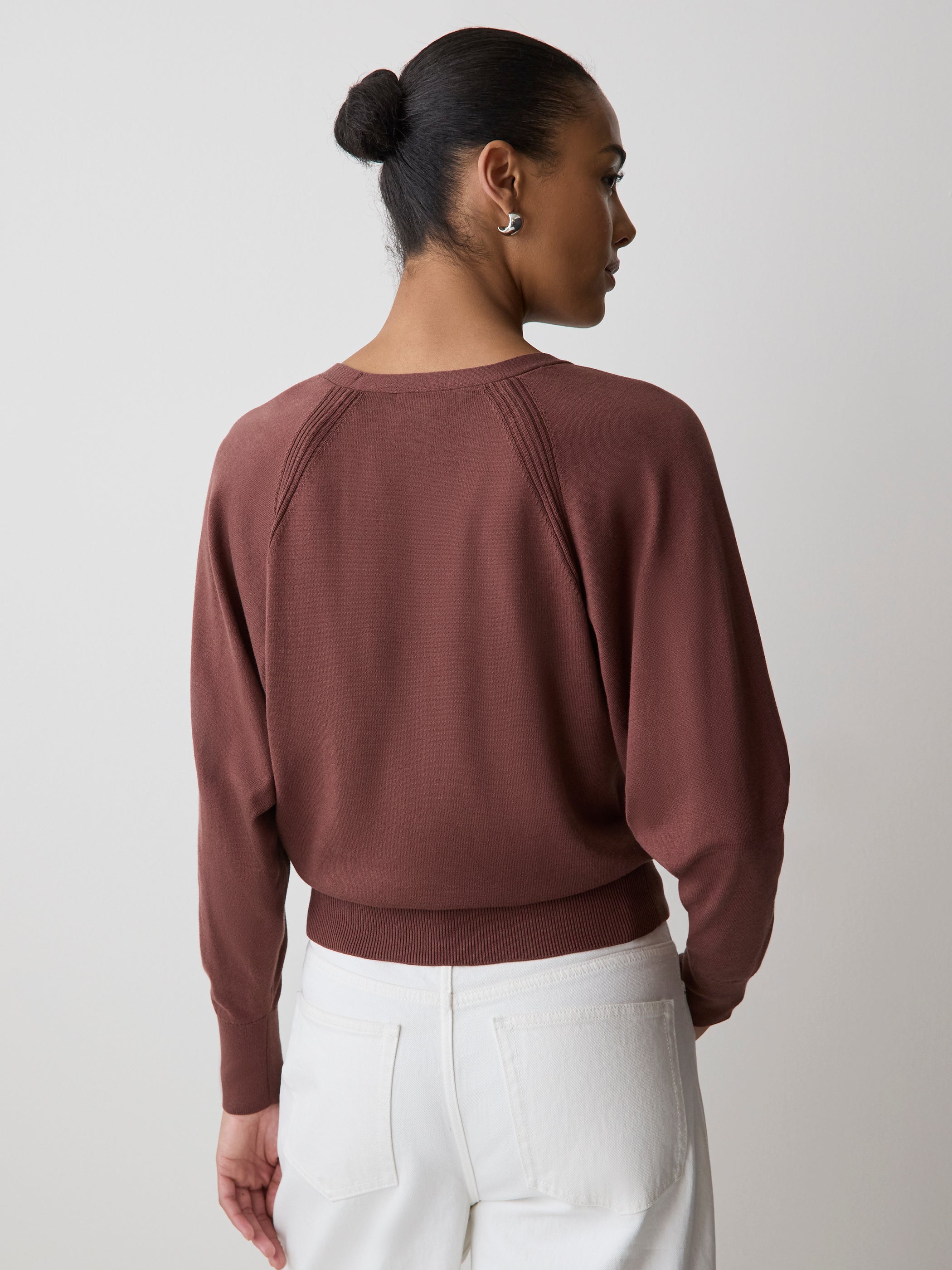Long-Sleeve V-Neck Cardigan rw&co Special Offer