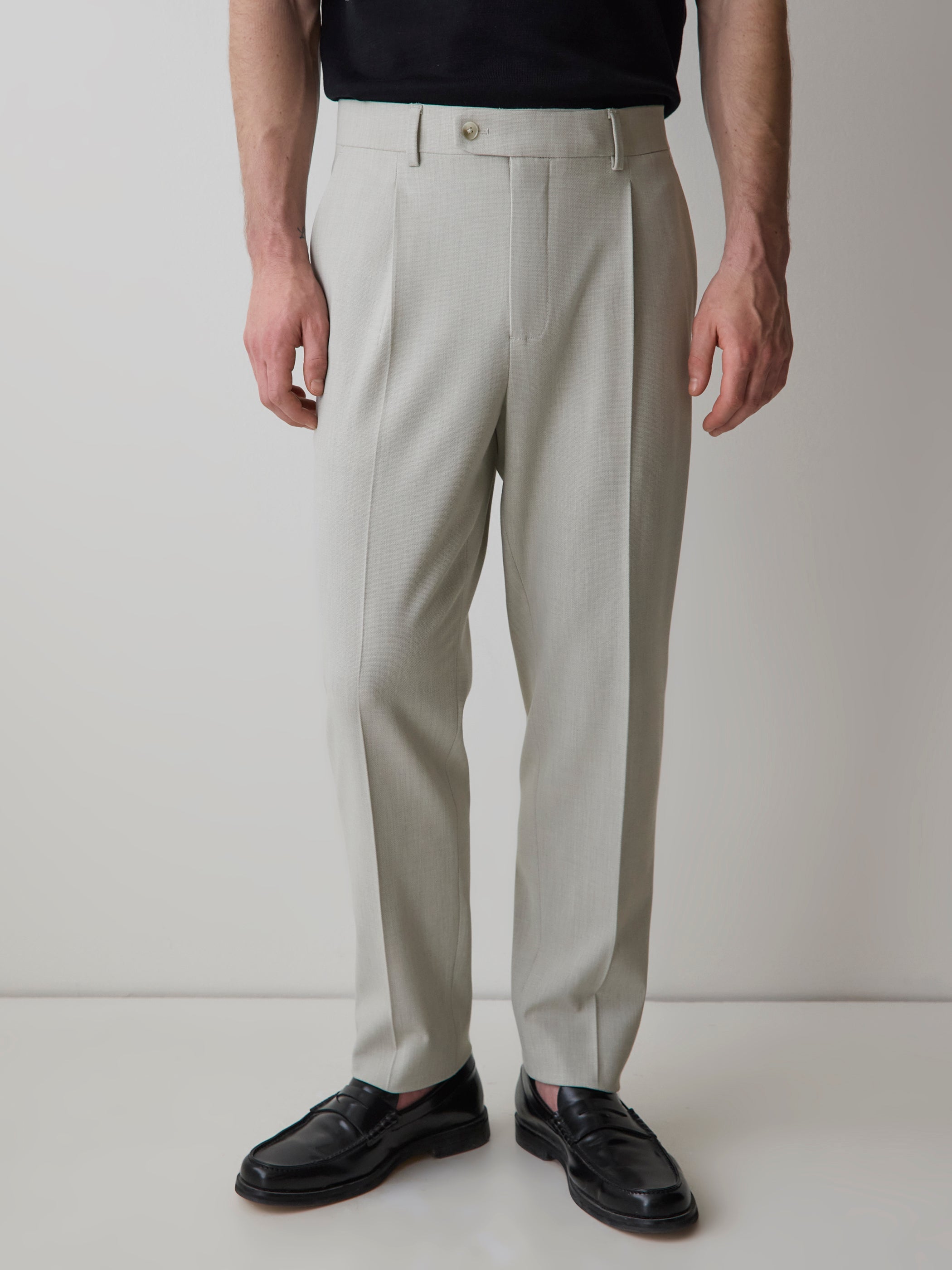 Tapered-Leg Pleated Dress Pant rw&co Special Promo Price