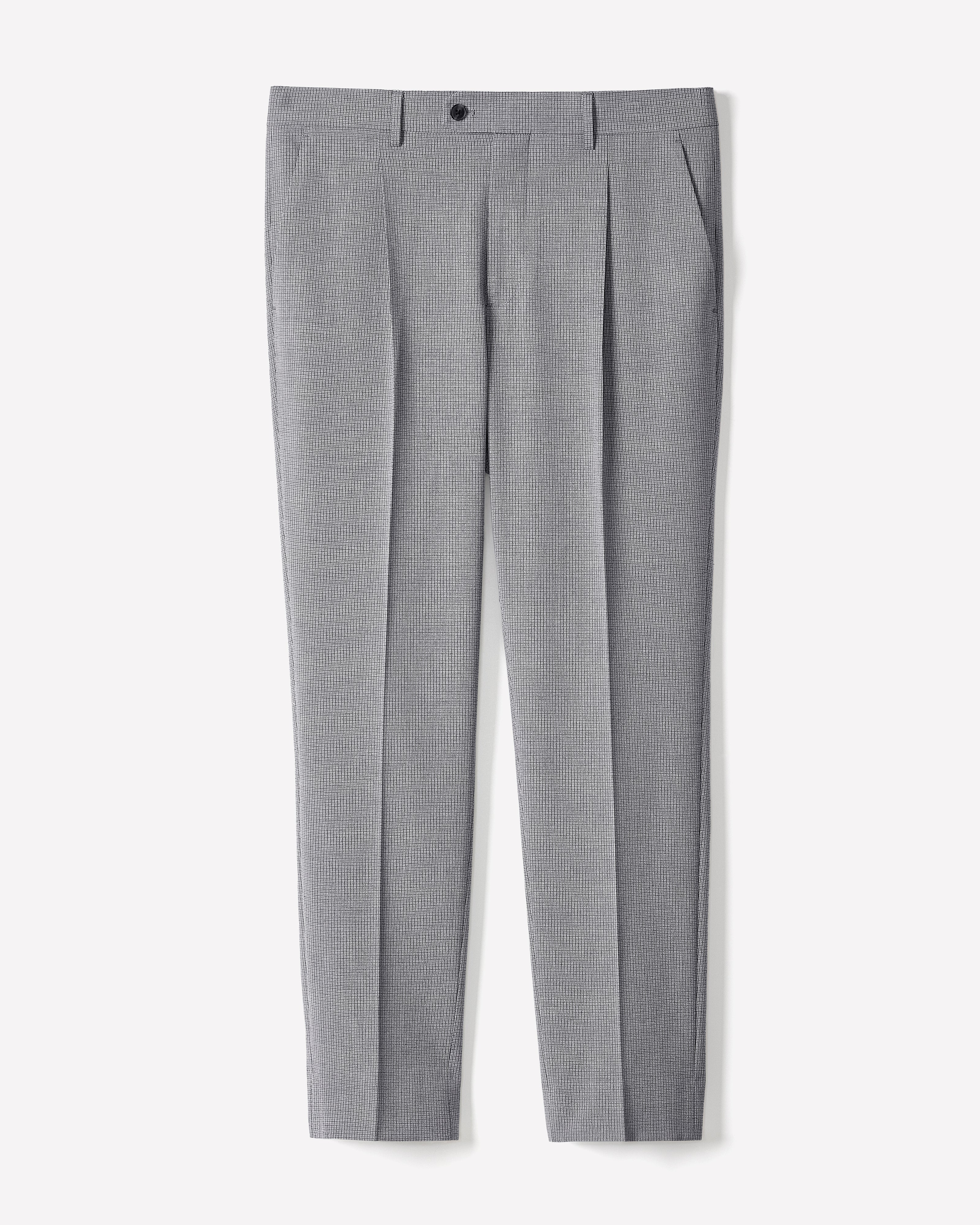 Tapered-Leg Pleated Dress Pant rw&co On Sale