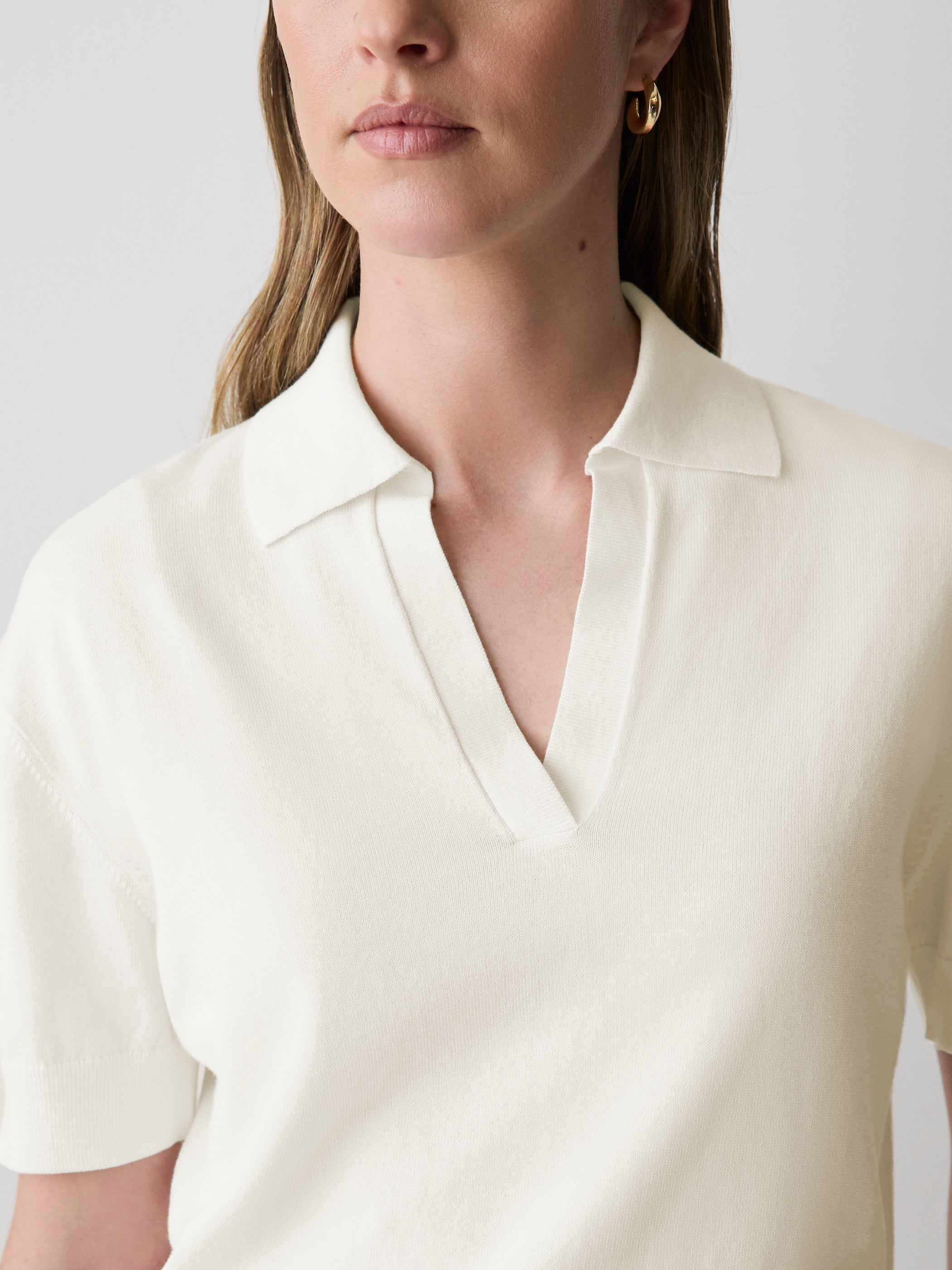 Short-Sleeve Polo Sweater rw&co Great Value Deal