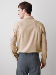 Slim Fit Knit-Like Dress Shirt rw&co Limited Time Discount