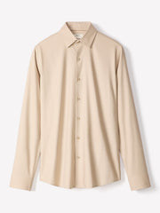 Slim Fit Knit-Like Dress Shirt rw&co Limited Time Discount
