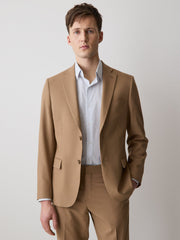 Slim Fit Peachy Camel Suit Blazer rw&co Exclusive Sale Price
