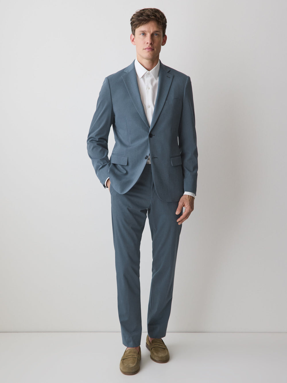 Slim Fit Blue Suit Blazer rw&co Exclusive Sale Price