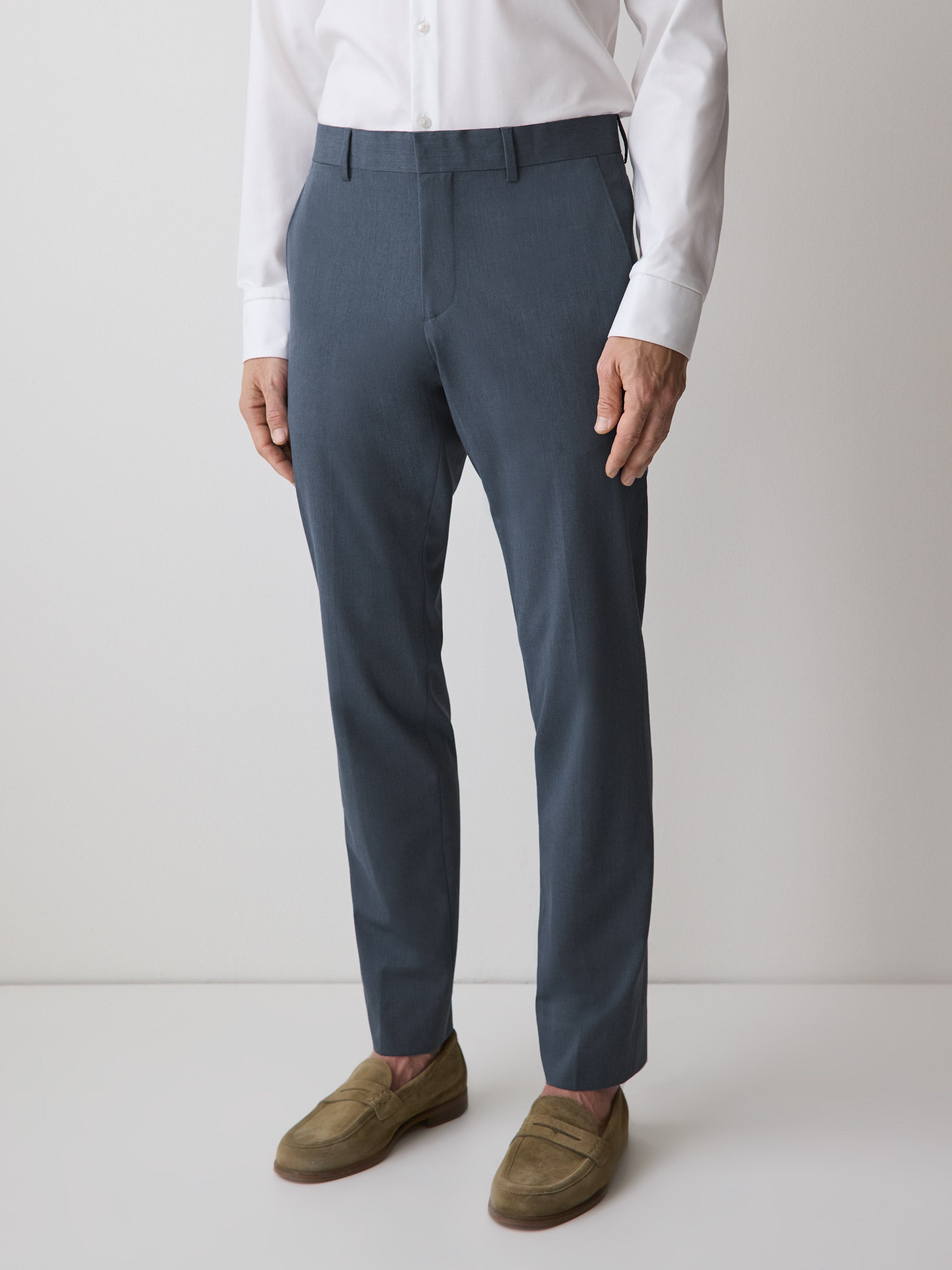 Slim Fit Blue Suit Pant rw&co Exclusive Sale Price