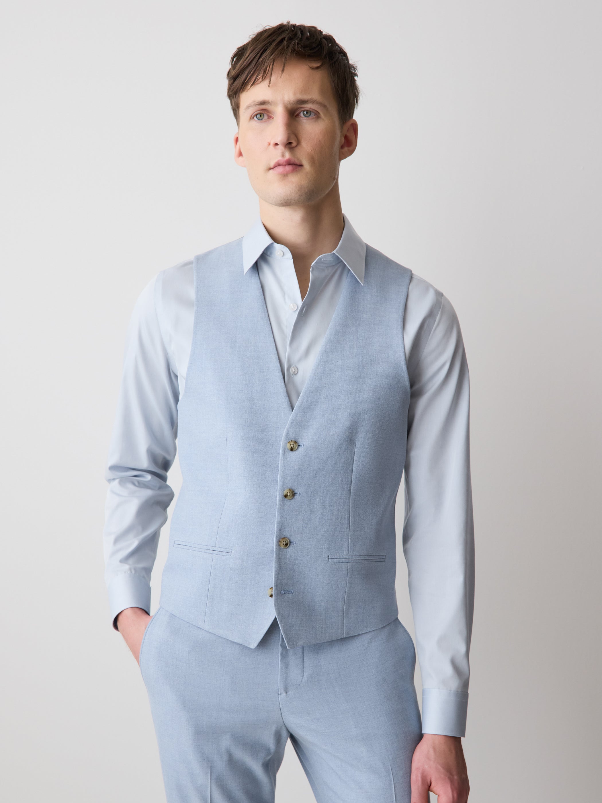Blue Suit Vest rw&co Special Offer