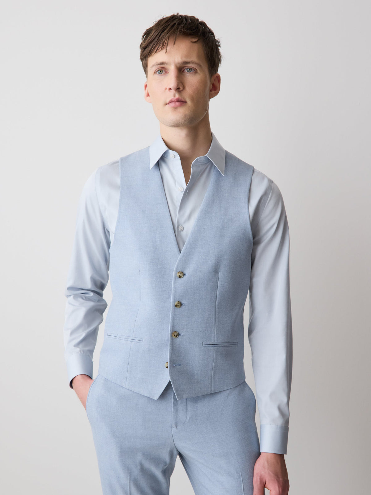 Blue Suit Vest rw&co Special Offer