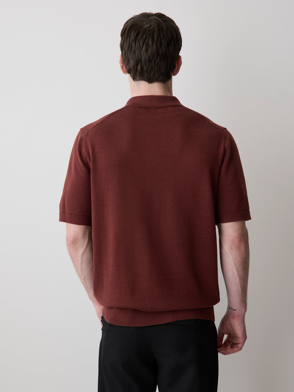 Cotton Short-Sleeve Polo with Johnny Collar rw&co Exclusive Sale Price