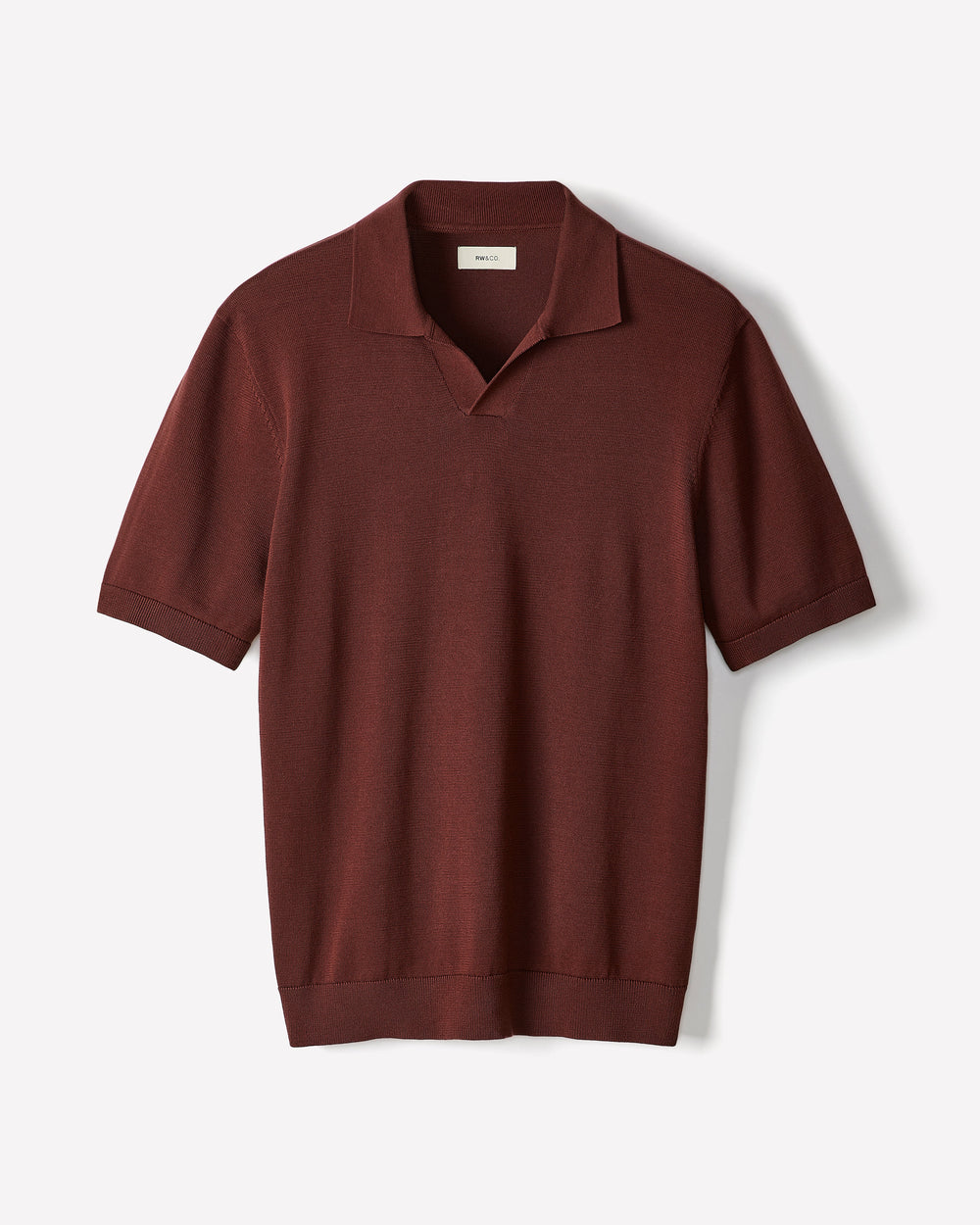 Cotton Short-Sleeve Polo with Johnny Collar rw&co Exclusive Sale Price