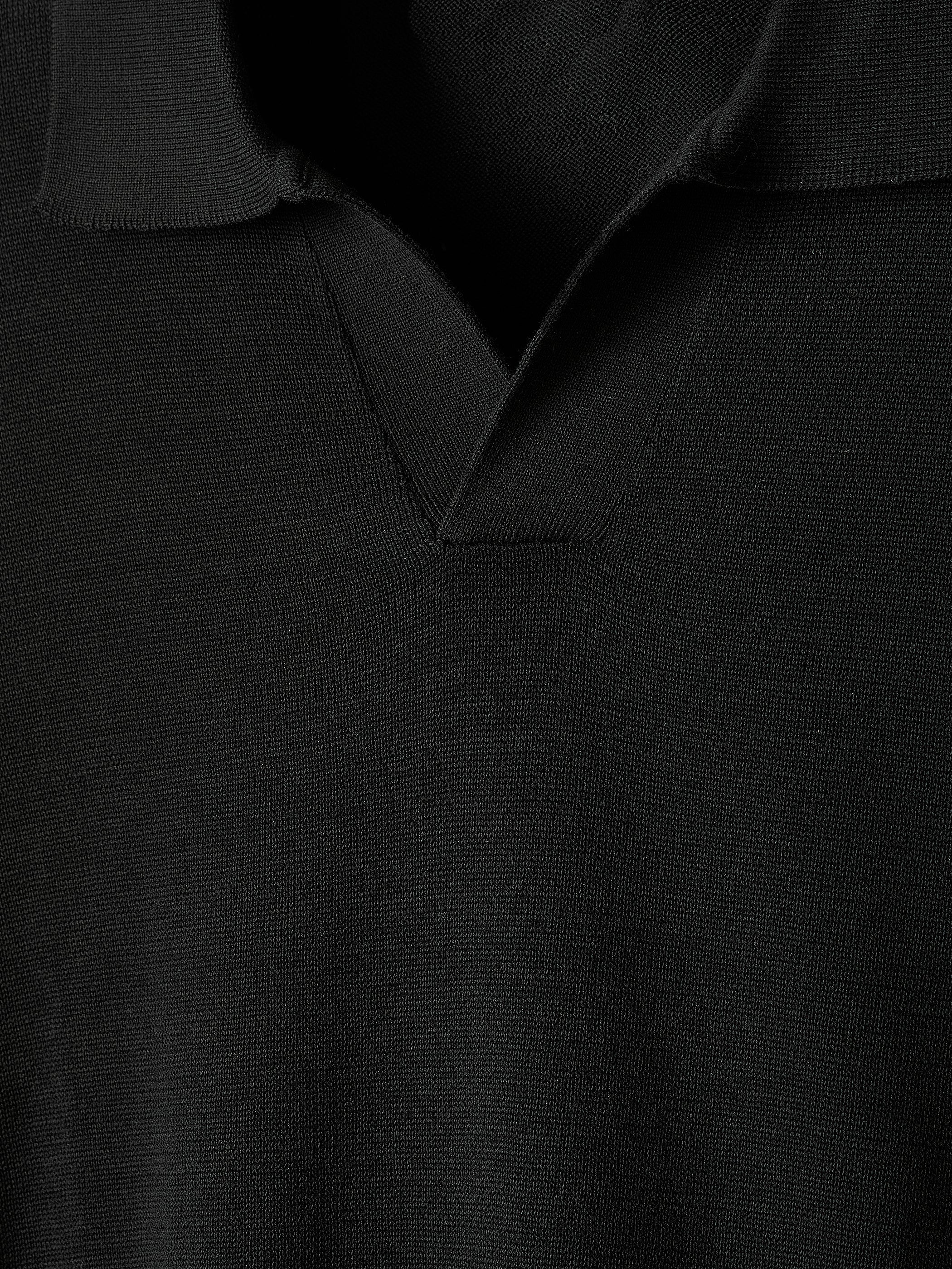 Cotton Short-Sleeve Polo with Johnny Collar rw&co Exclusive Sale Price