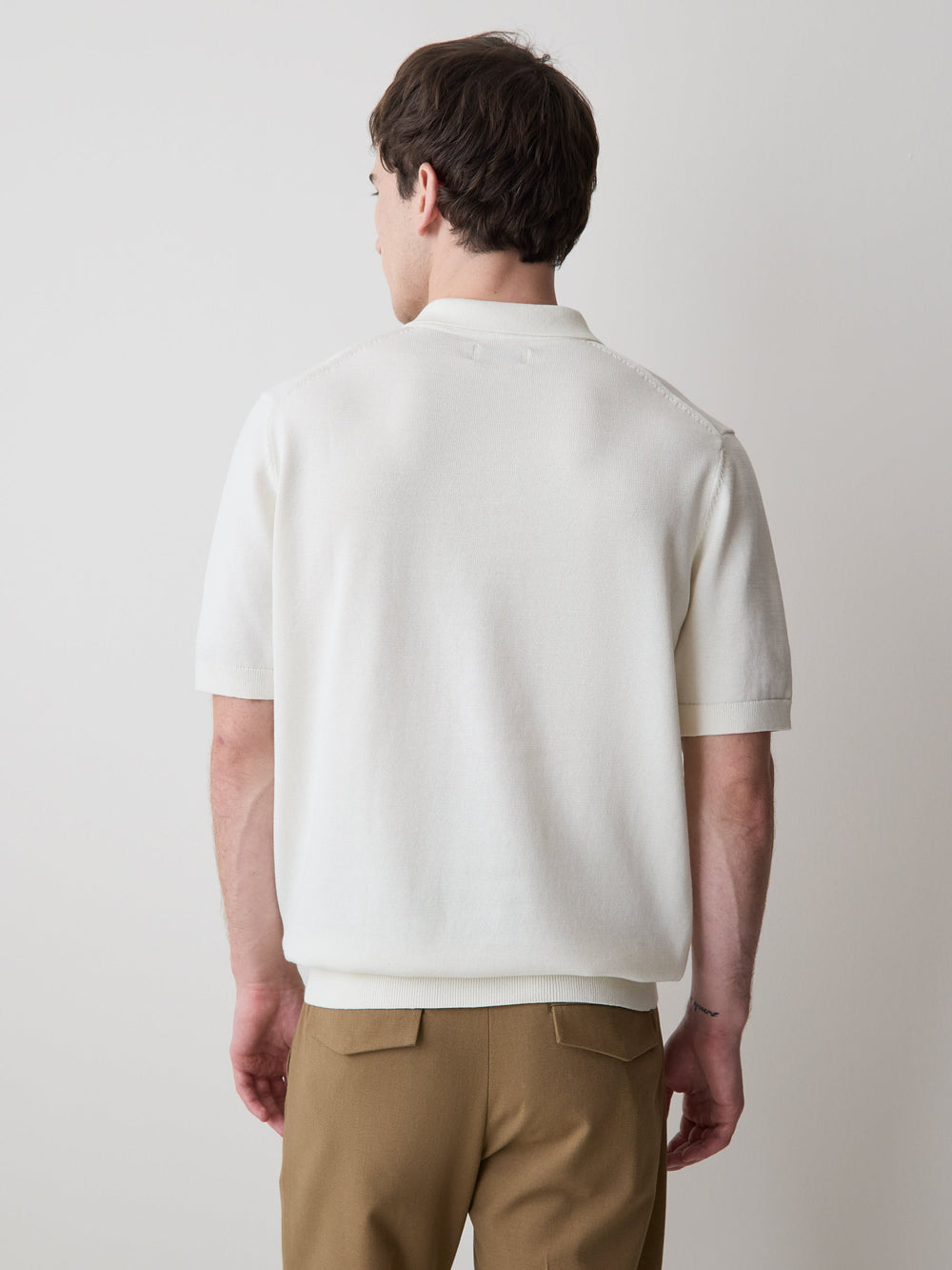 Cotton Short-Sleeve Polo with Johnny Collar rw&co Exclusive Sale Price